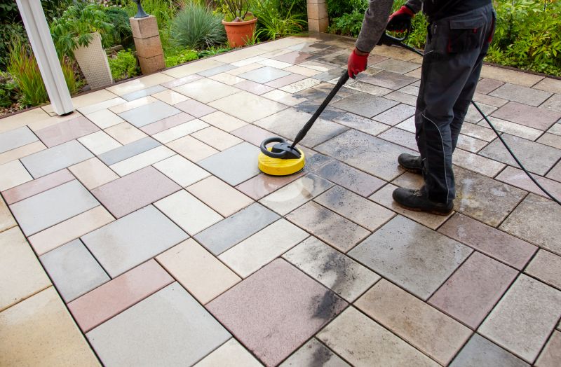Sealed Pavers with Bright Colors